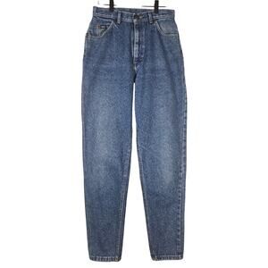 LEE VINTAGE WOMEN'S BLUE TAPERED RELAXED JEANS – SIZE 12 LONG (29.5" W x 33" I)